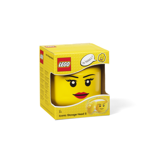 LEGO väike peakujuline hoiukarp tüdruk