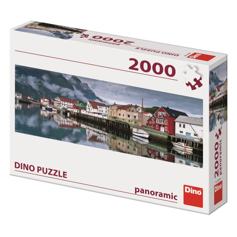 Dino Panoramic Puzzle 2000 pc Fishing Village