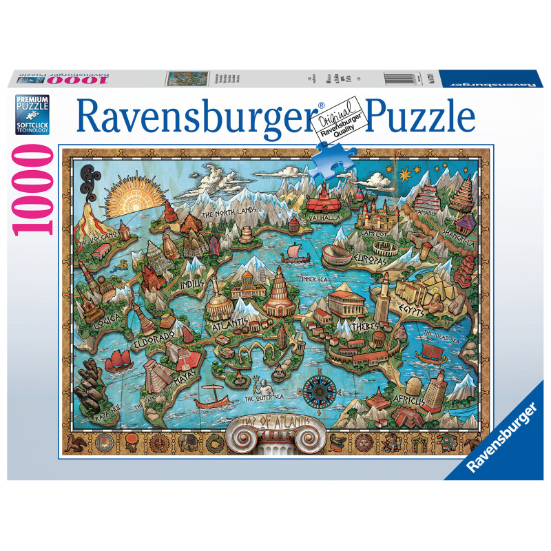 Ravensburger pusle 1000 tk Atlantis