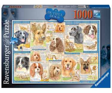 Ravensburger Puzzle 1000 pc Obedient Dogs