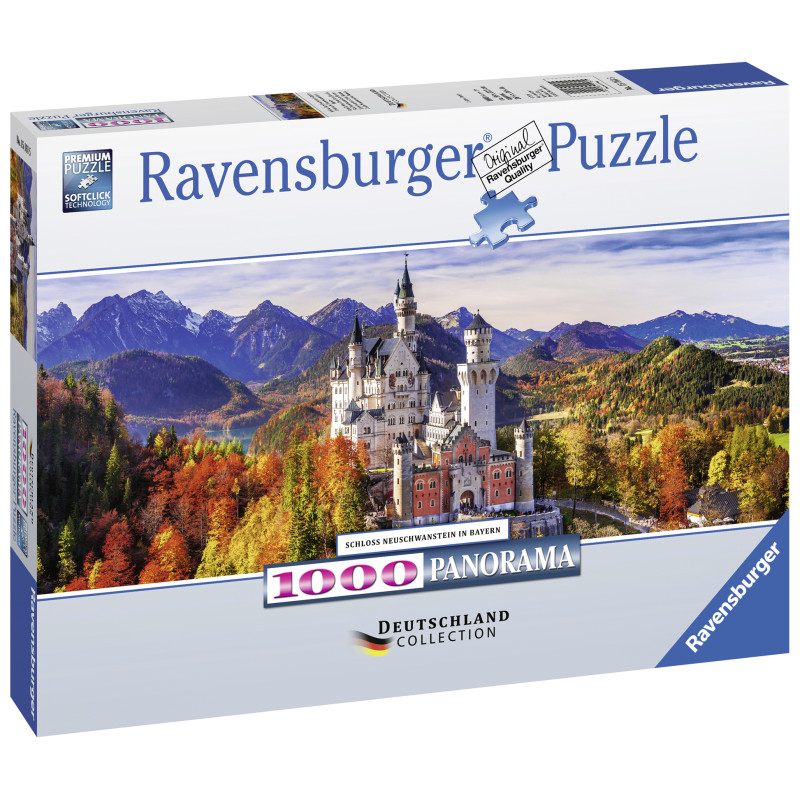 Ravensburger panoraampusle 1000 tk Neushcwansteini loss