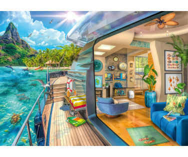 Ravensburger Puzzle 1000 pc Drive to a Tropical Island