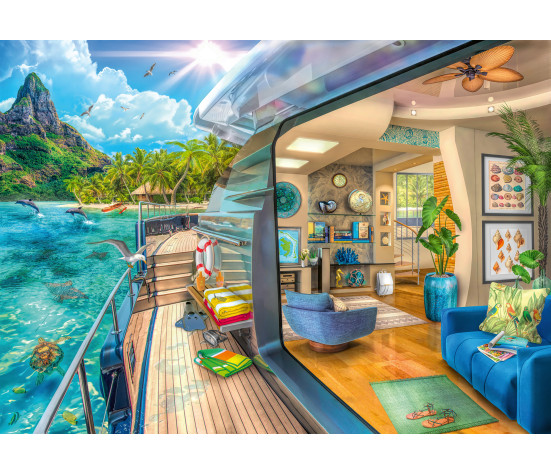 Ravensburger Puzzle 1000 pc Drive to a Tropical Island