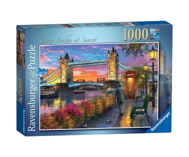 Ravensburger pusle 1000 tk Tower Bridge päikeseloojangul