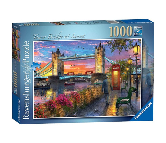 Ravensburger pusle 1000 tk Tower Bridge päikeseloojangul