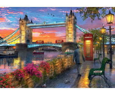 Ravensburger pusle 1000 tk Tower Bridge päikeseloojangul