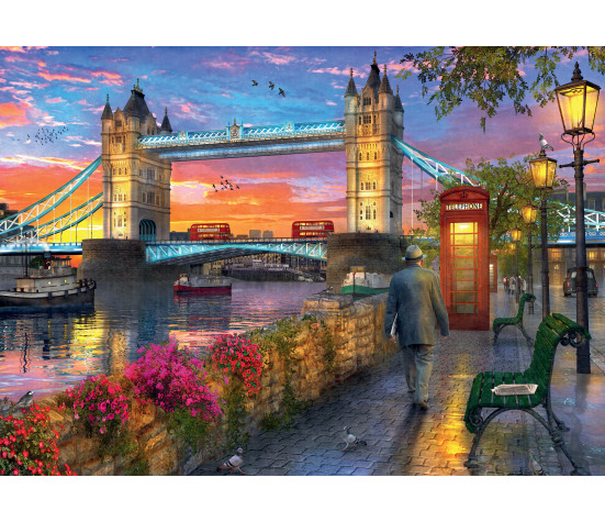 Ravensburger pusle 1000 tk Tower Bridge päikeseloojangul