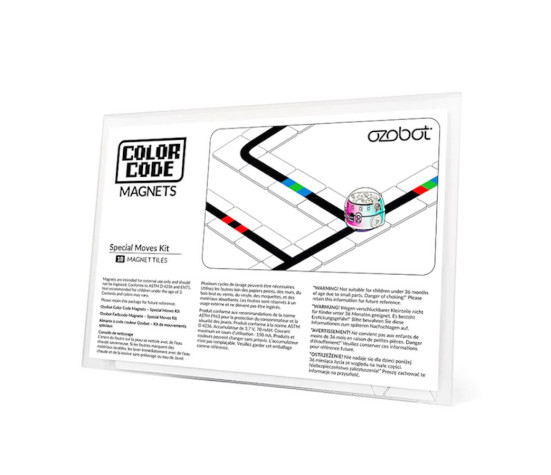 Ozobot Color Code Magnets Special Moves Kit 18 Tiles