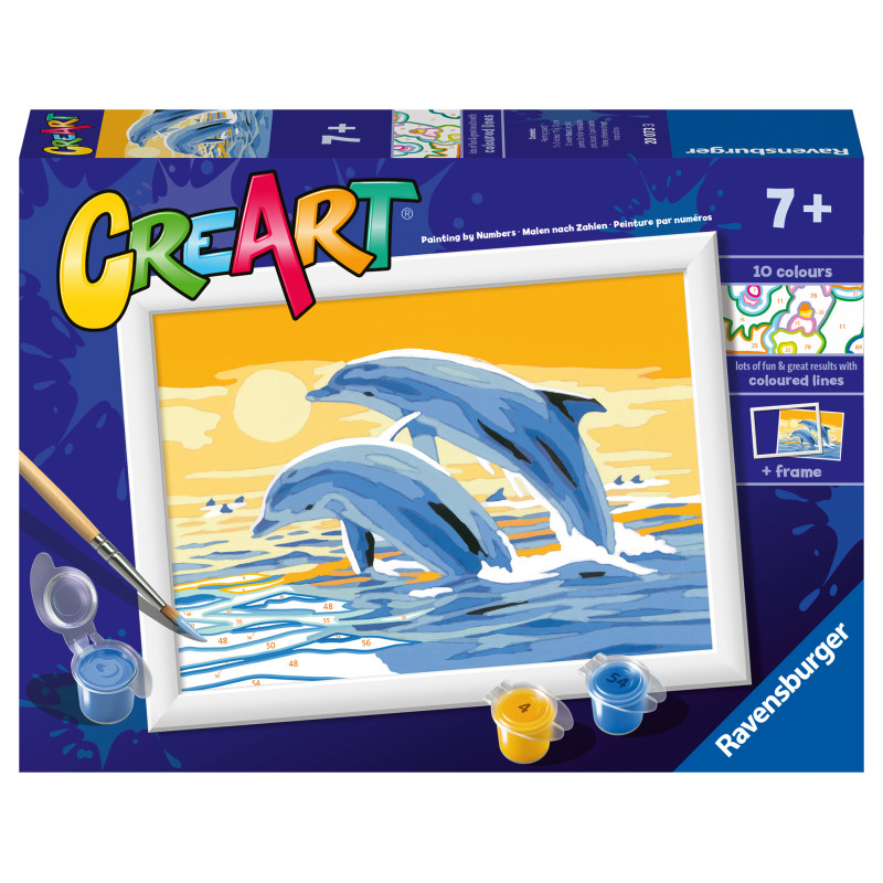 Ravensburger Paint by Numbers Delightful Dolphins