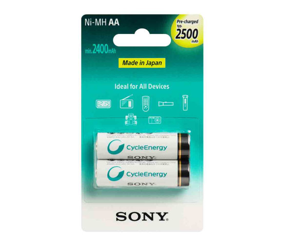 SONY Aku 2xAA 1,2V 2500 mAh