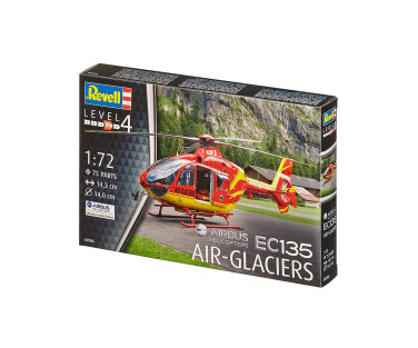 Revell liimitav mudel Airbus helikopter EC135 AIR-GLACIERS 1:72