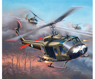 Revell liimitav mudel helikopter Bell UH-1H Gunship 1:100