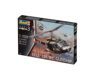 Revell Plastic Model Bell UH-1H Gunship 1:100