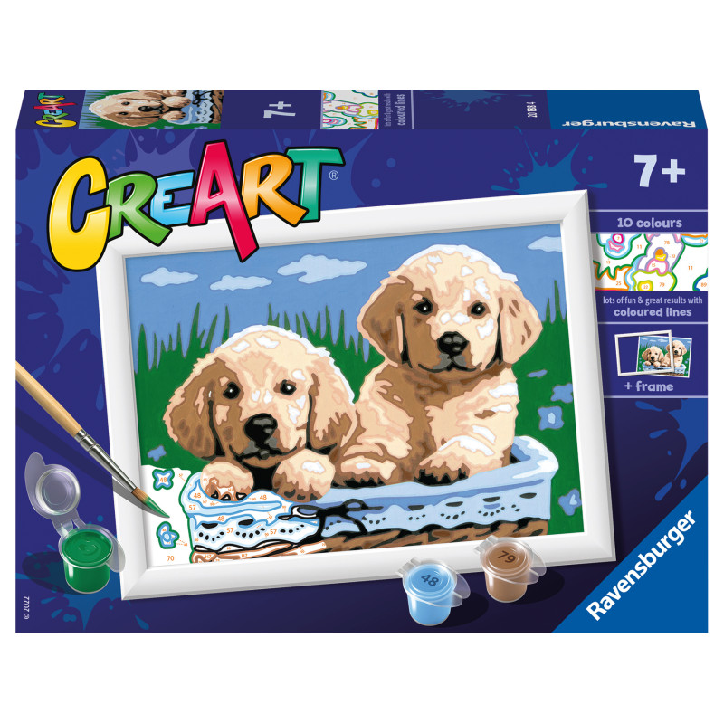 Ravensburger Paint by Numbers Cute Puppies