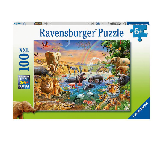 Ravensburger Puzzle 100 pc Savannah Jungle Waterhole