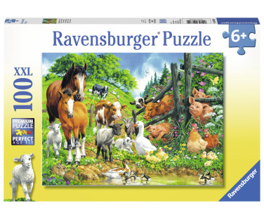 Ravensburger Puzzle 100 pc Animal Get Together