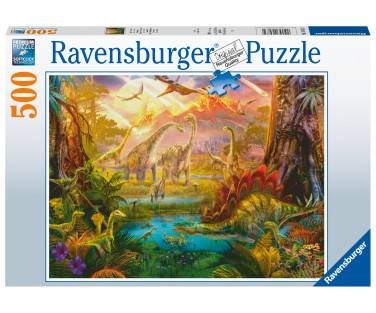 Ravensburger Puzzle 500 pc Land of the Dinosaurs