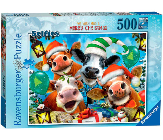 Ravensburger Puzzle 500 pc Merry Christmas Animals