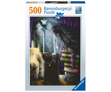 Ravensburger pusle 500 tk Must kass ja ronk