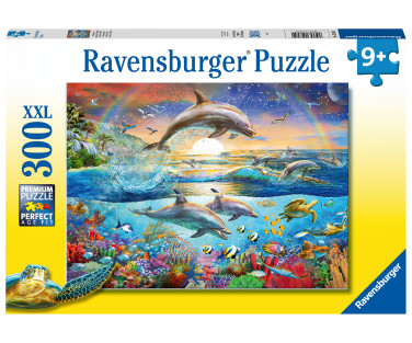 Ravensburger Puzzle 300 pc Dolphin Paradise