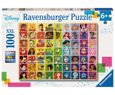 Ravensburger pusle 100 tk Disney mitu tegelast