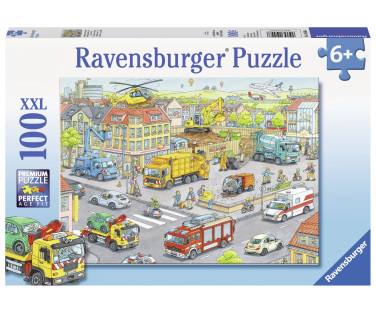 Ravensburger pusle 100 tk Autod linnas