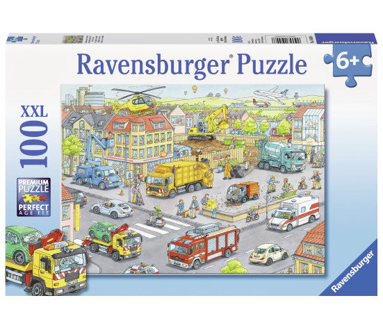 Ravensburger pusle 100 tk Autod linnas