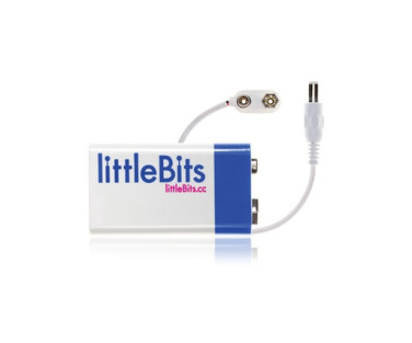 littleBits 9v Battery + Cable