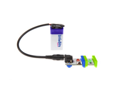 littleBits 9v Battery + Cable