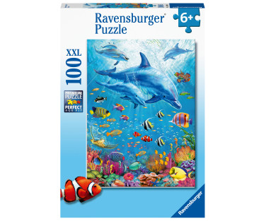 Ravensburger Puzzle 100 pc Pod of Dolphins