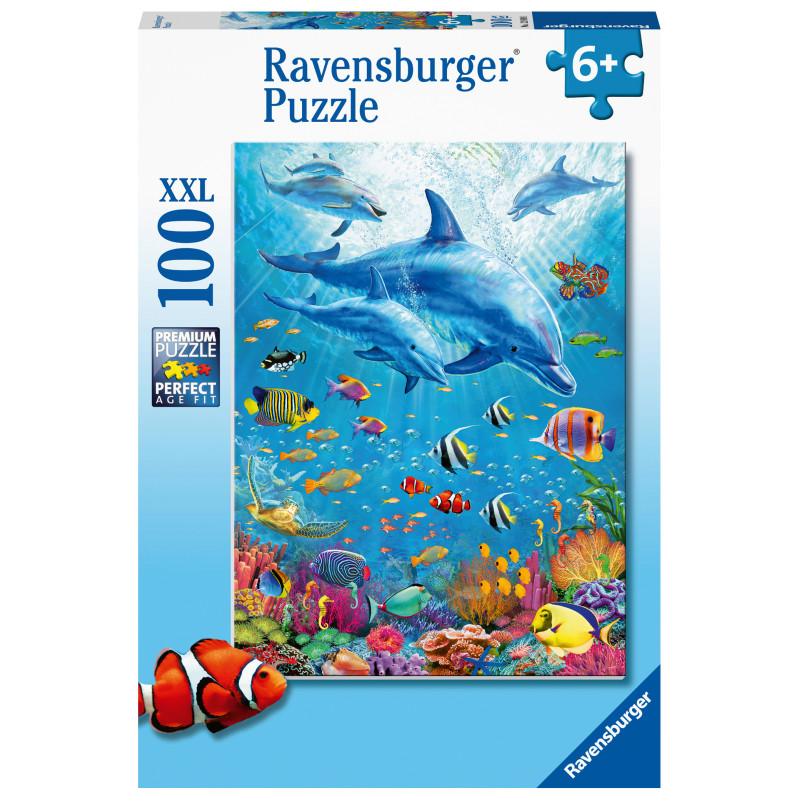 Ravensburger Puzzle 100 pc Pod of Dolphins