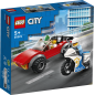 LEGO City Auto tagaajamine politsei mootorrattaga