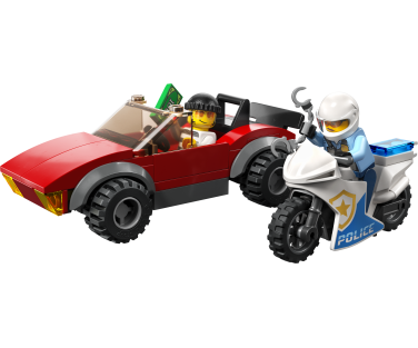 LEGO City Auto tagaajamine politsei mootorrattaga