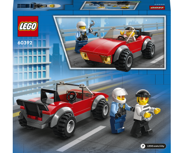 LEGO City Auto tagaajamine politsei mootorrattaga