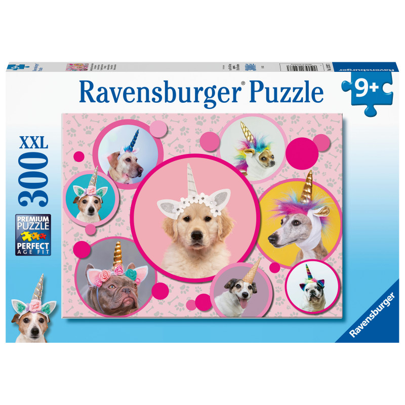 Ravensburger pusle 300 tk Ükssarvik koerad