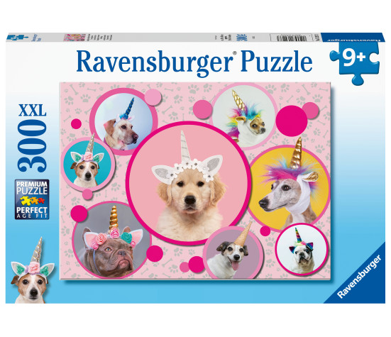 Ravensburger pusle 300 tk Ükssarvik koerad