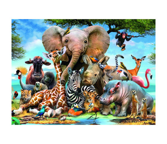 Ravensburger Puzzle 300 pc African Friends