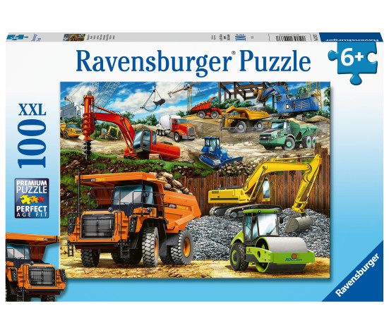 Ravensburger pusle 100 tk Ehitusmasinad