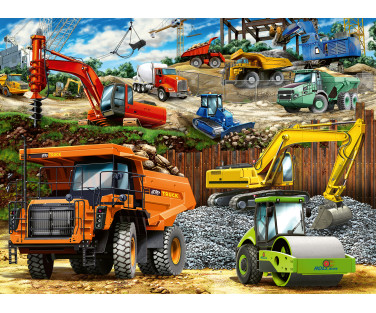 Ravensburger Puzzle 100 pc Construction Machinery