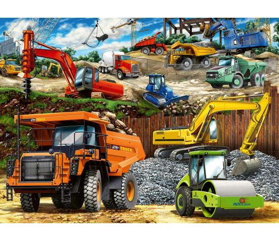 Ravensburger Puzzle 100 pc Construction Machinery