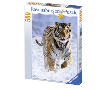 Ravensburger Puzzle 500 pc Tiger in the snow