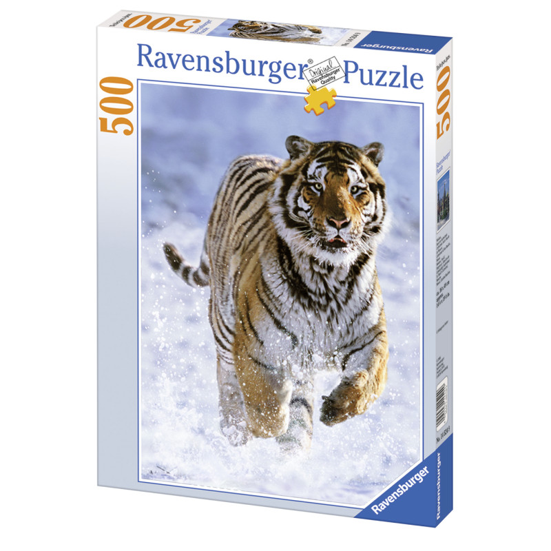 Ravensburger Puzzle 500 pc Tiger in the snow