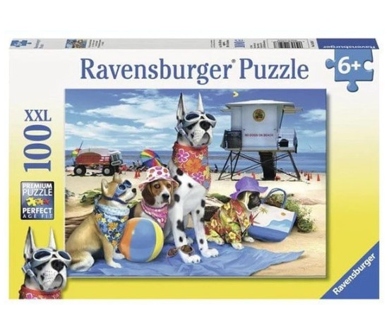 Ravensburger pusle 100 tk Koerad rannas