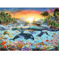 Ravensburger Puzzle 200 pc Orca Paradise