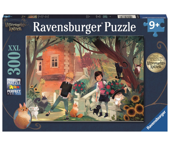 Ravensburger Puzzle 300pc Midnight Cats: Nova ja Henry