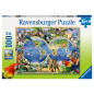 Ravensburger pusle 100 tk Maailmaloomad