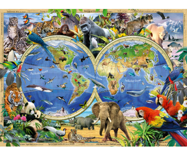 Ravensburger Puzzle 100 pc Animals of the World