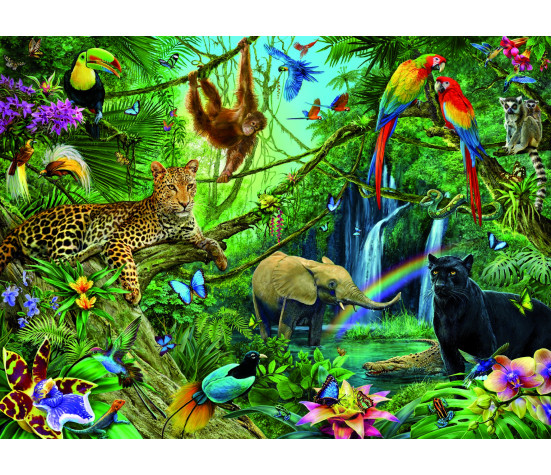 Ravensburger Puzzle 200 pc Animals in the Jungle