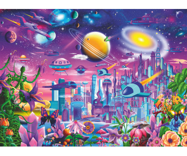 Ravensburger Puzzle 200 pc The Cosmic City