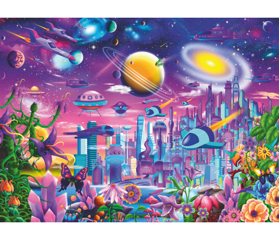 Ravensburger Puzzle 200 pc The Cosmic City